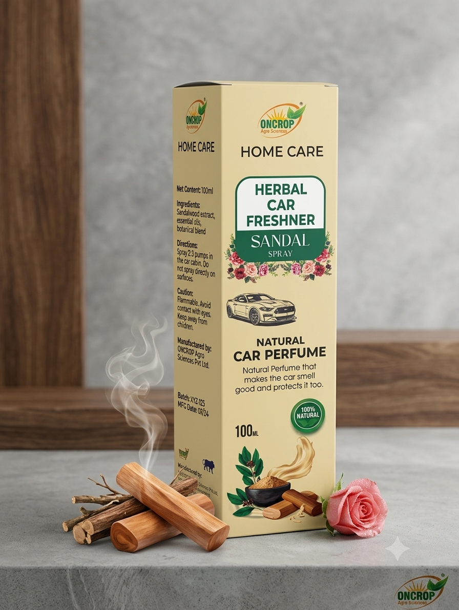 ONCROP HOME CARE - HERBAL CAR FRESHNER SANDAL SPRAY 100 ML