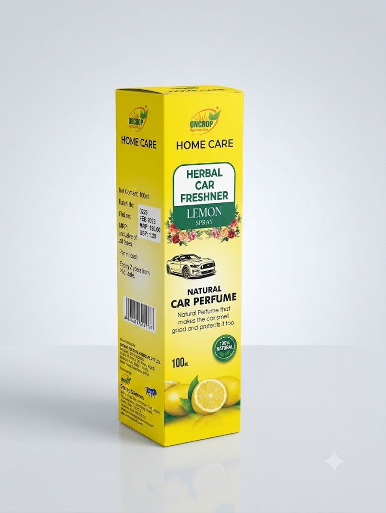ONCROP HOME CARE - HERBAL CAR FRESHNER LEMON SPRAY 100ML