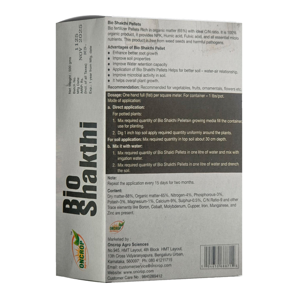Bioshakthi 500 g back